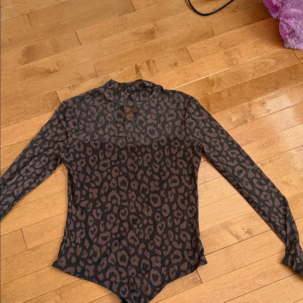 Dynamite Leopard Pattern Bodysuit